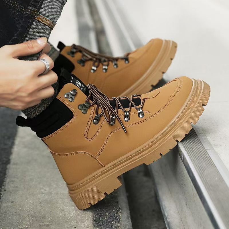 Waterproof Winter Boot - British Style Men Boots Thick Sole