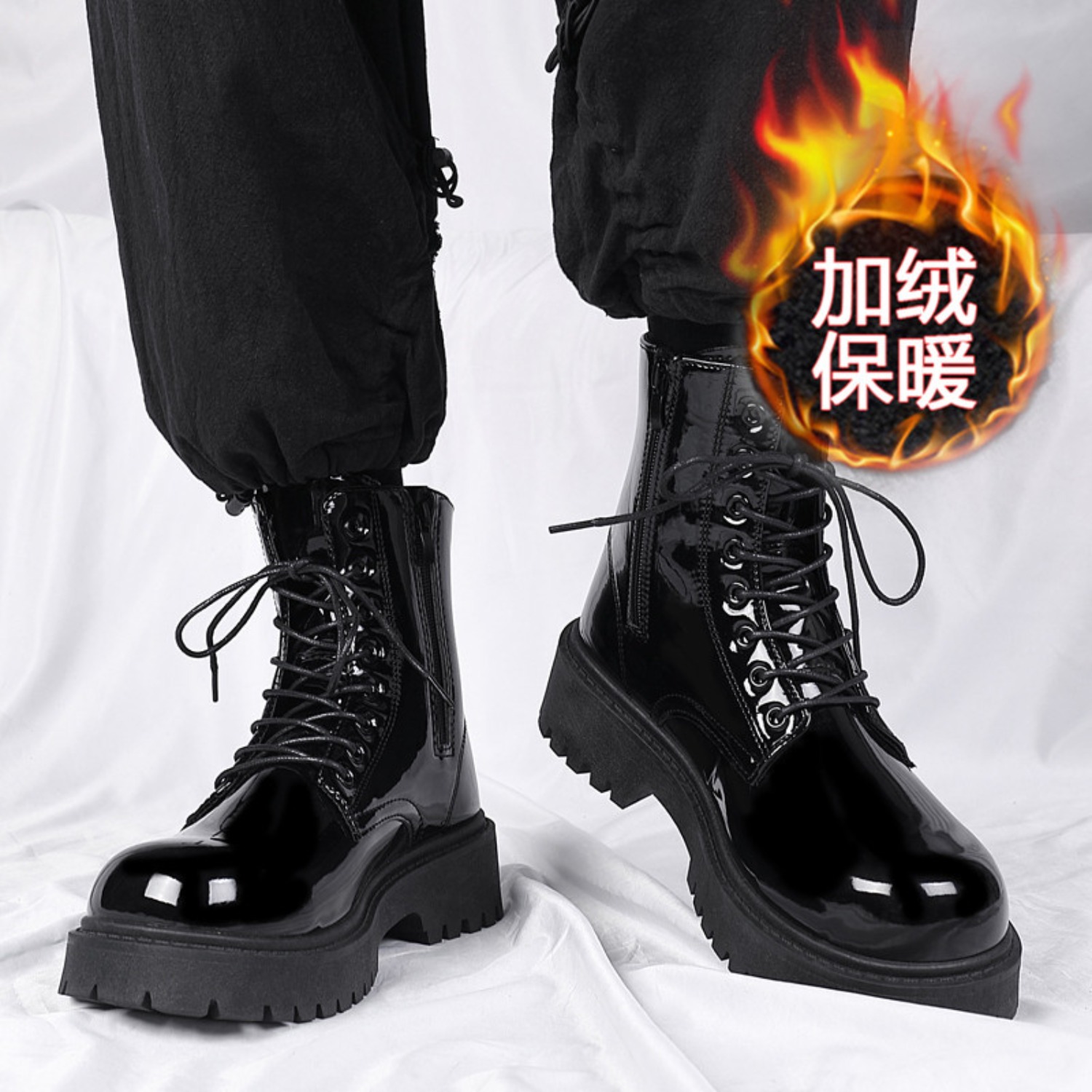 Men's warm plush high-top boot - Waterproof Winter Boot ulasan dan harga
