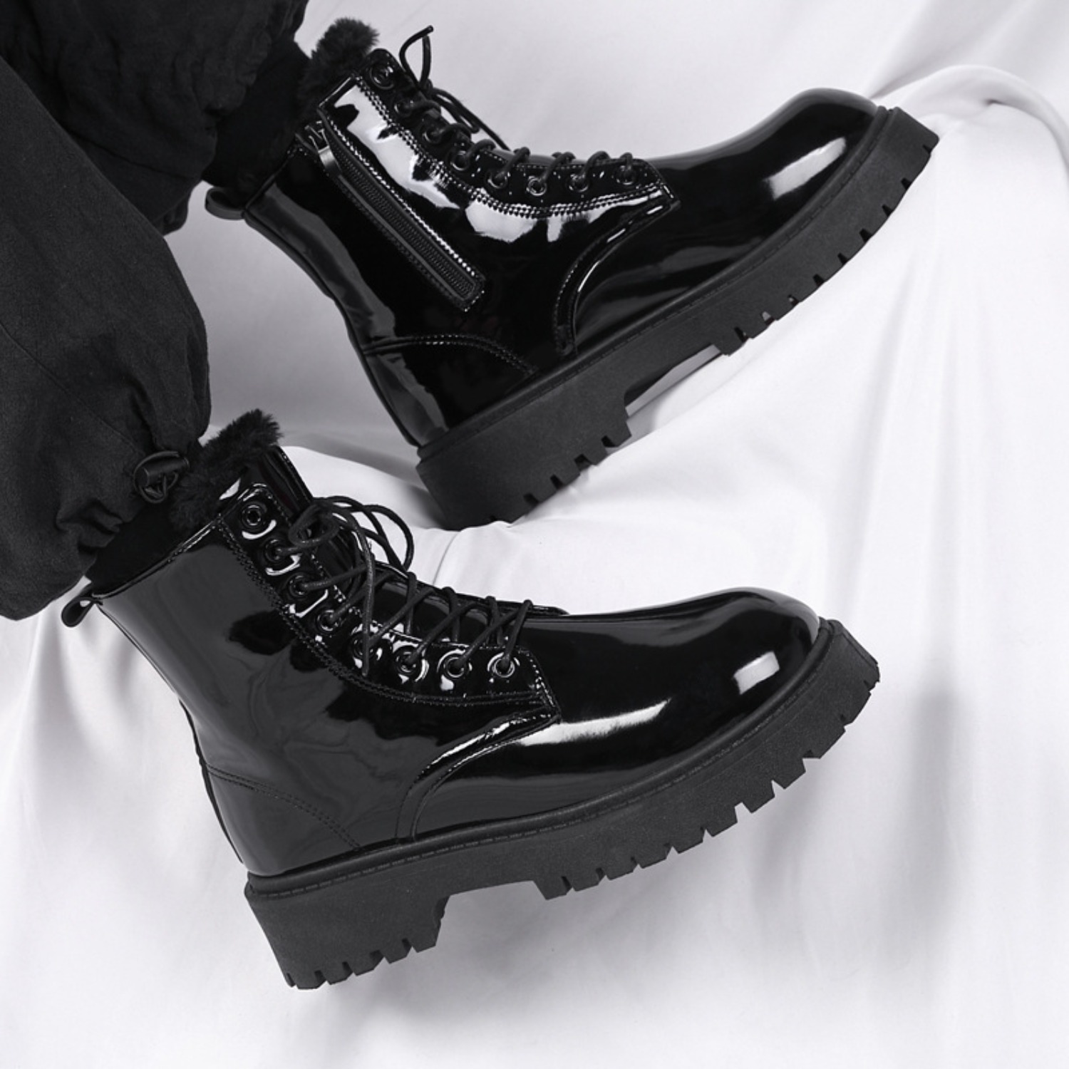 Men's warm plush high-top boot - Waterproof Winter Boot ulasan dan harga