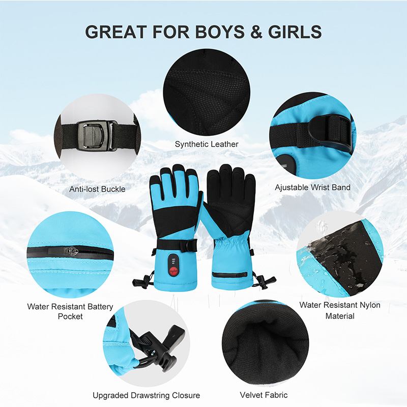 Waterproof Heated Ski Snowboar - Snow Glove Insulated ulasan dan harga