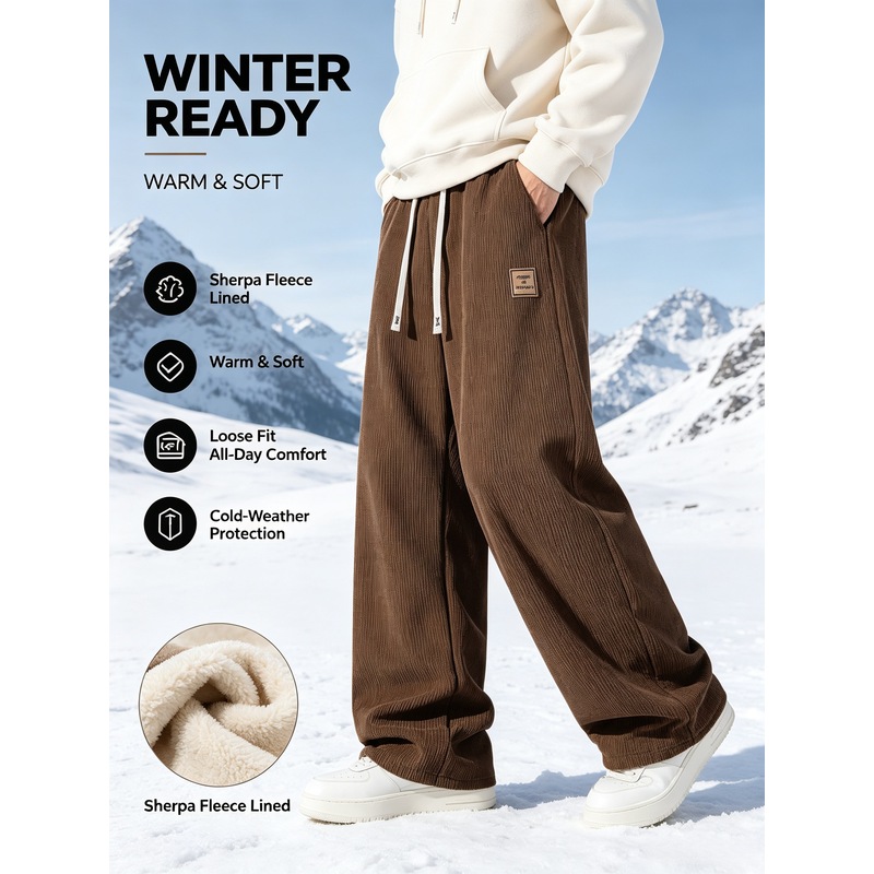 Men's Winter Sports Pants Cord - Corduroy Pant Warm ulasan dan harga