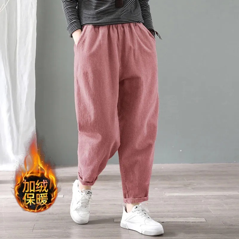 Women Corduroy Harem Pants Ela - Corduroy Pant Warm ulasan dan harga