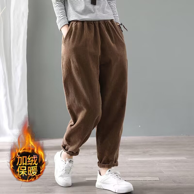 Women Corduroy Harem Pants Ela - Corduroy Pant Warm ulasan dan harga