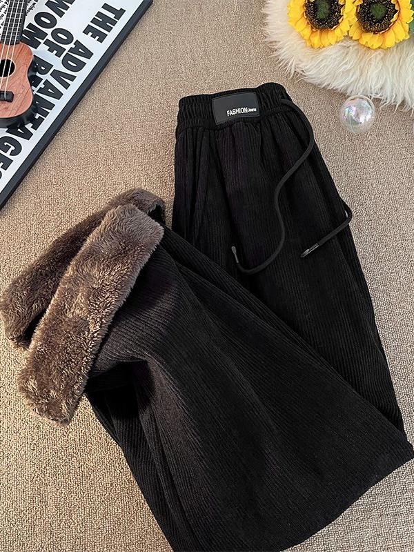 Extra Thick Winter Warm Lamb V - Corduroy Pant Warm ulasan dan harga