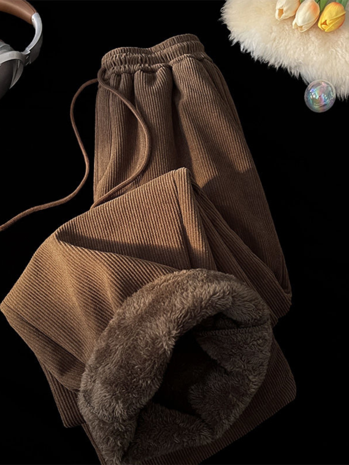 Extra Thick Winter Warm Lamb V - Corduroy Pant Warm ulasan dan harga