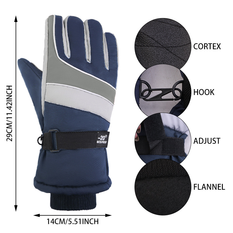 Winter Ski Gloves for Men Wind - Snow Glove Insulated ulasan dan harga