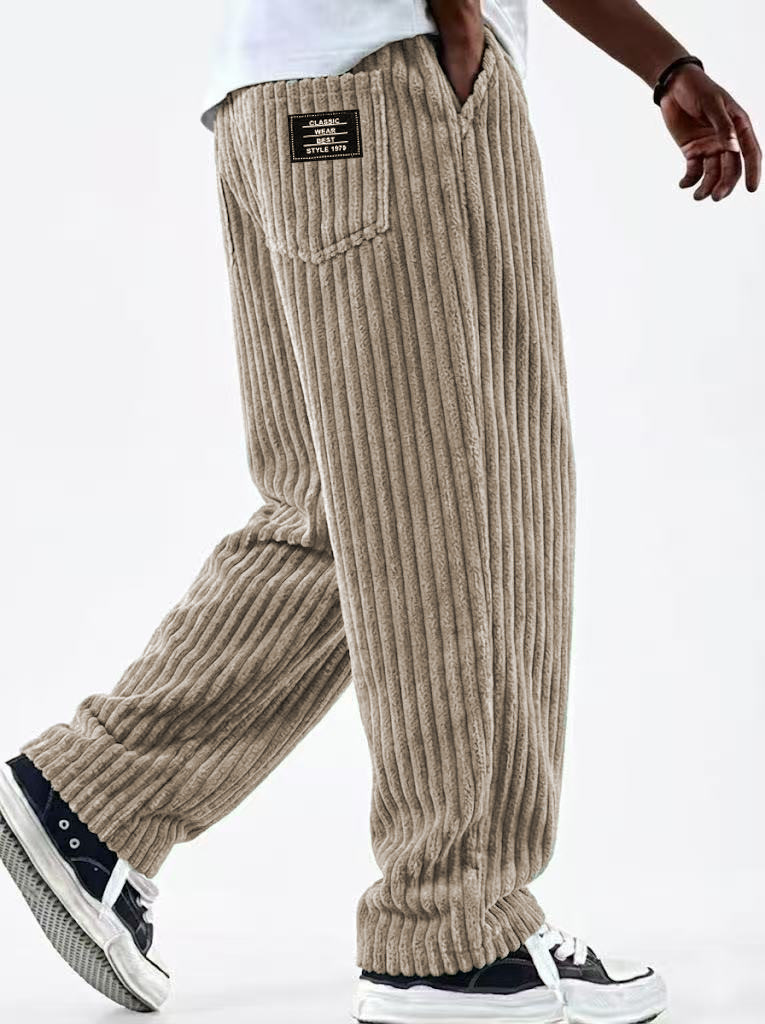 Winter Corduroy Pants Men's Ne - Corduroy Pant Warm ulasan dan harga