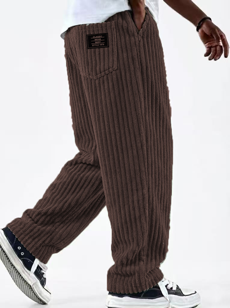 Winter Corduroy Pants Men's Ne - Corduroy Pant Warm ulasan dan harga